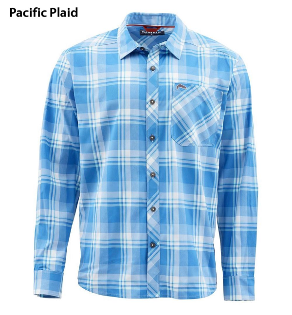 Simms Outpost LS Shirt Pacific Plaid Simms Outpost LS Shirt Pacific Plaid